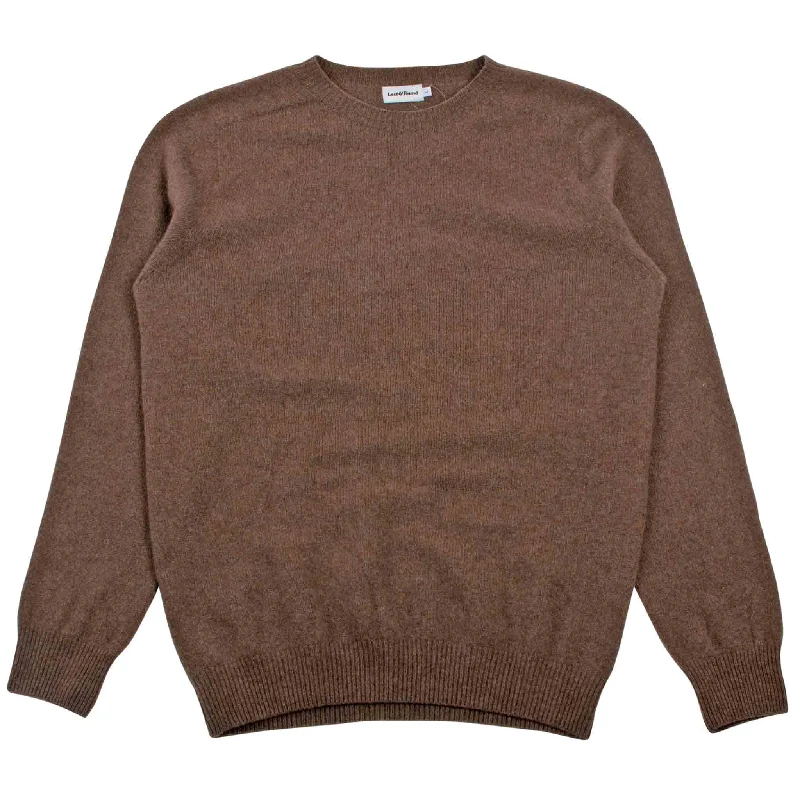 pullover sweater cocoa -Lost & Found Wool Cashmere Sweater Cortado