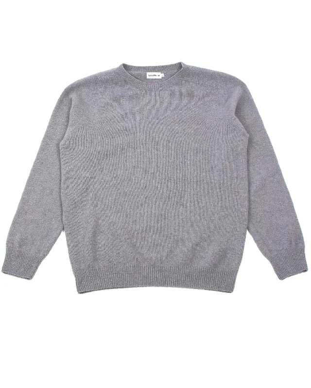 pullover sweater stone -Lost & Found Wool Cashmere Sweater Pew Pew