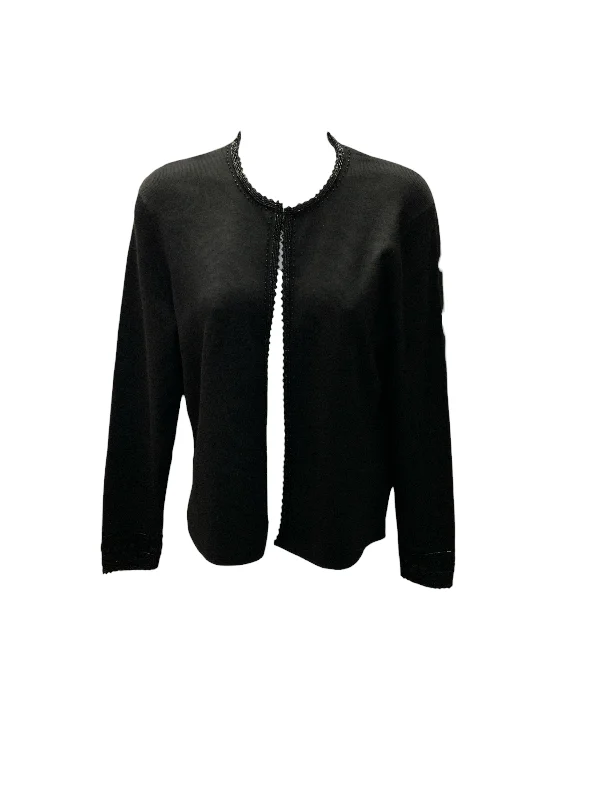 cardigan for home wear -NWT Talbots Women's Evening Cardigan Black S