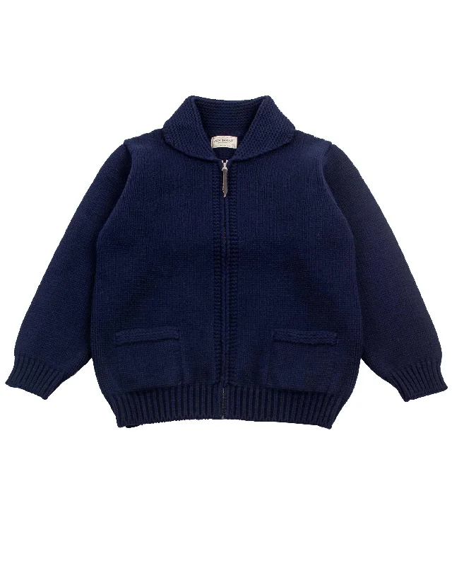 pullover sweater for school -The Real McCoy's MC21113 Heavy Wool Cashmere Sweater Navy