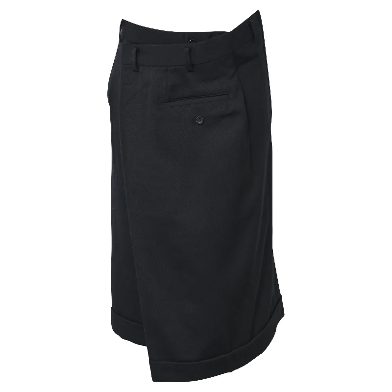 party maroon skirts -Comme Des Garçons Asymmetrical Overlap Skirt in Black Wool