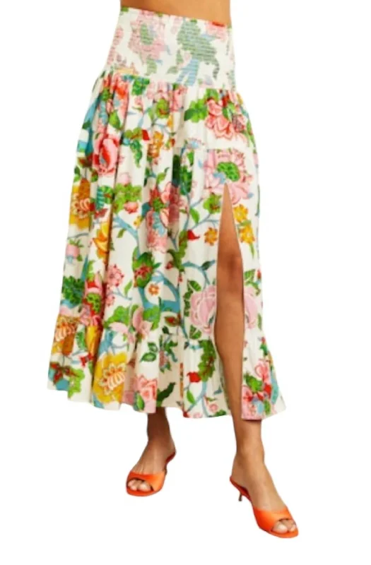 midi purple skirts -Isabelle Skirt In Nirvana Floral