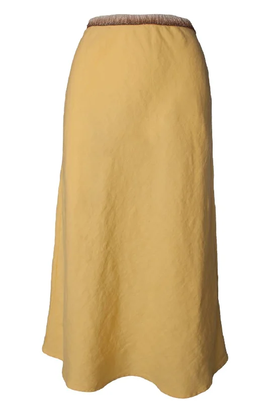 flared white skirts -Women's Jima Woven Midi Skirt In Daisy