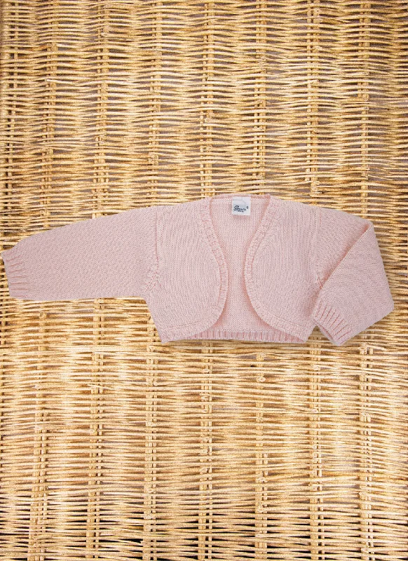 cardigan for camping -Cropped Pure Wool Cardigan